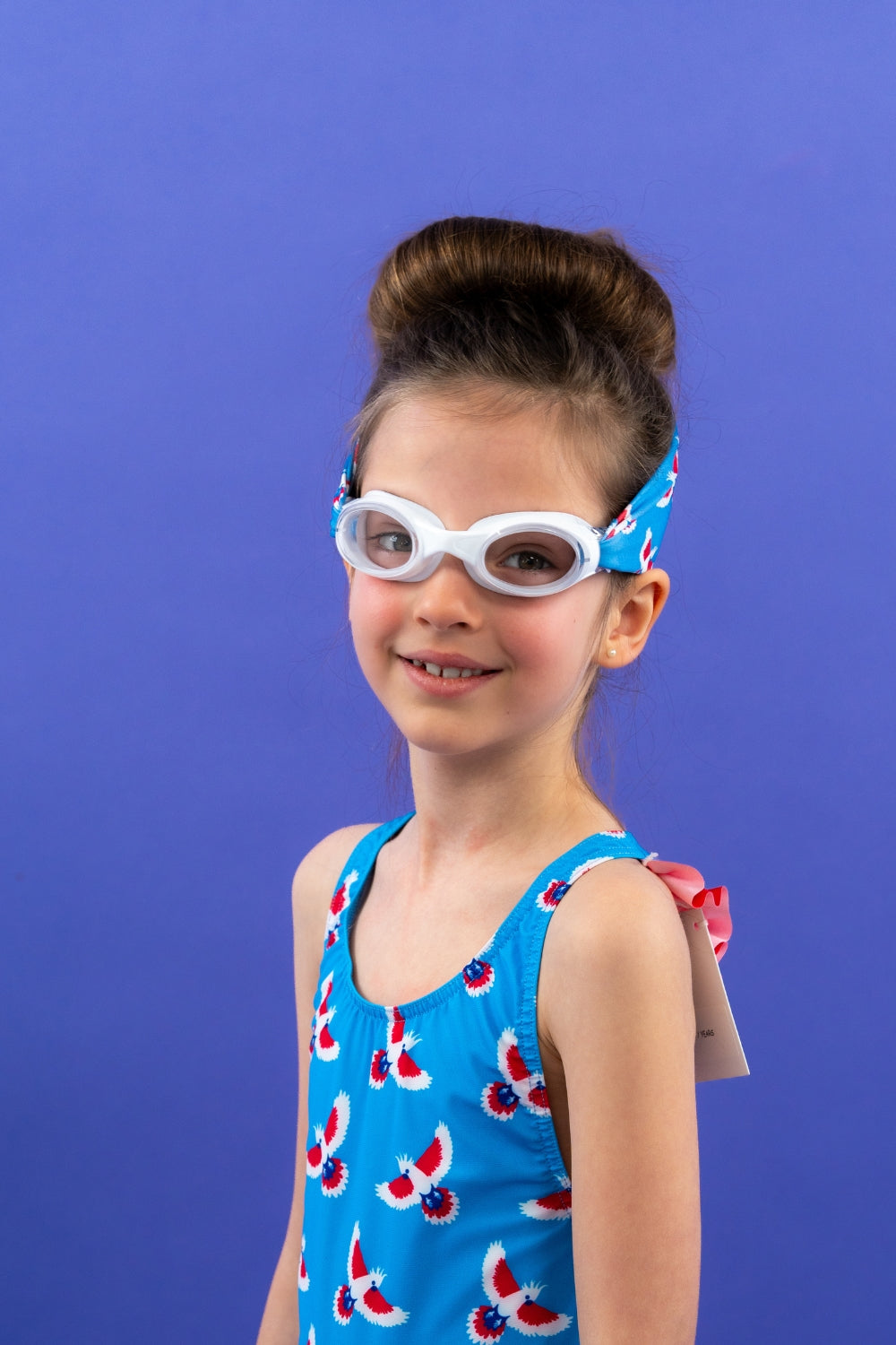 Girl's Pack Happy Duck Swimsuit + Waterplops Goggles