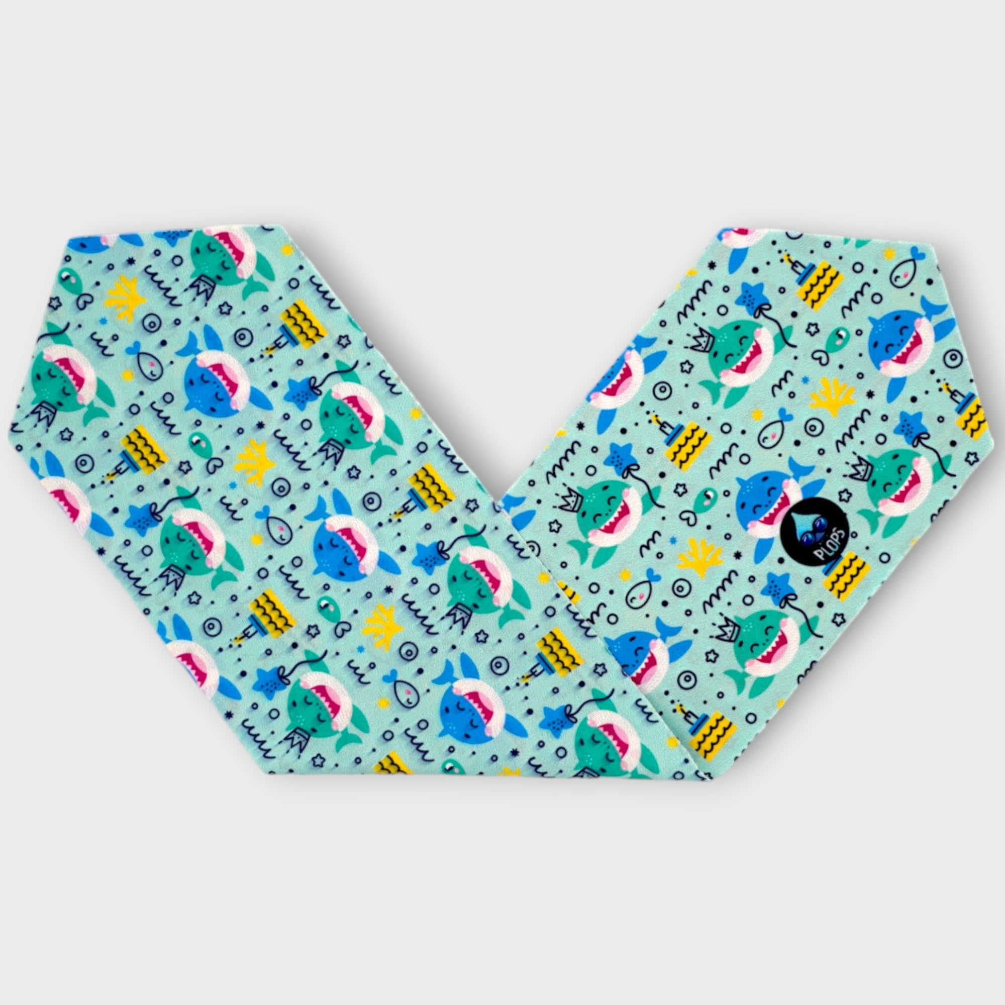 warerplops plops lunettes piscine natation bandeau stretch recyclé polyester élasthanne enfant adulte maillot verres qualité anti buée anti uv accessoire mode fashion ete plage mer étanche étanchéité fille garcons mixte unisexe homme femme tissu requins dessins gateau anniversaire bougie poisson bleu vert