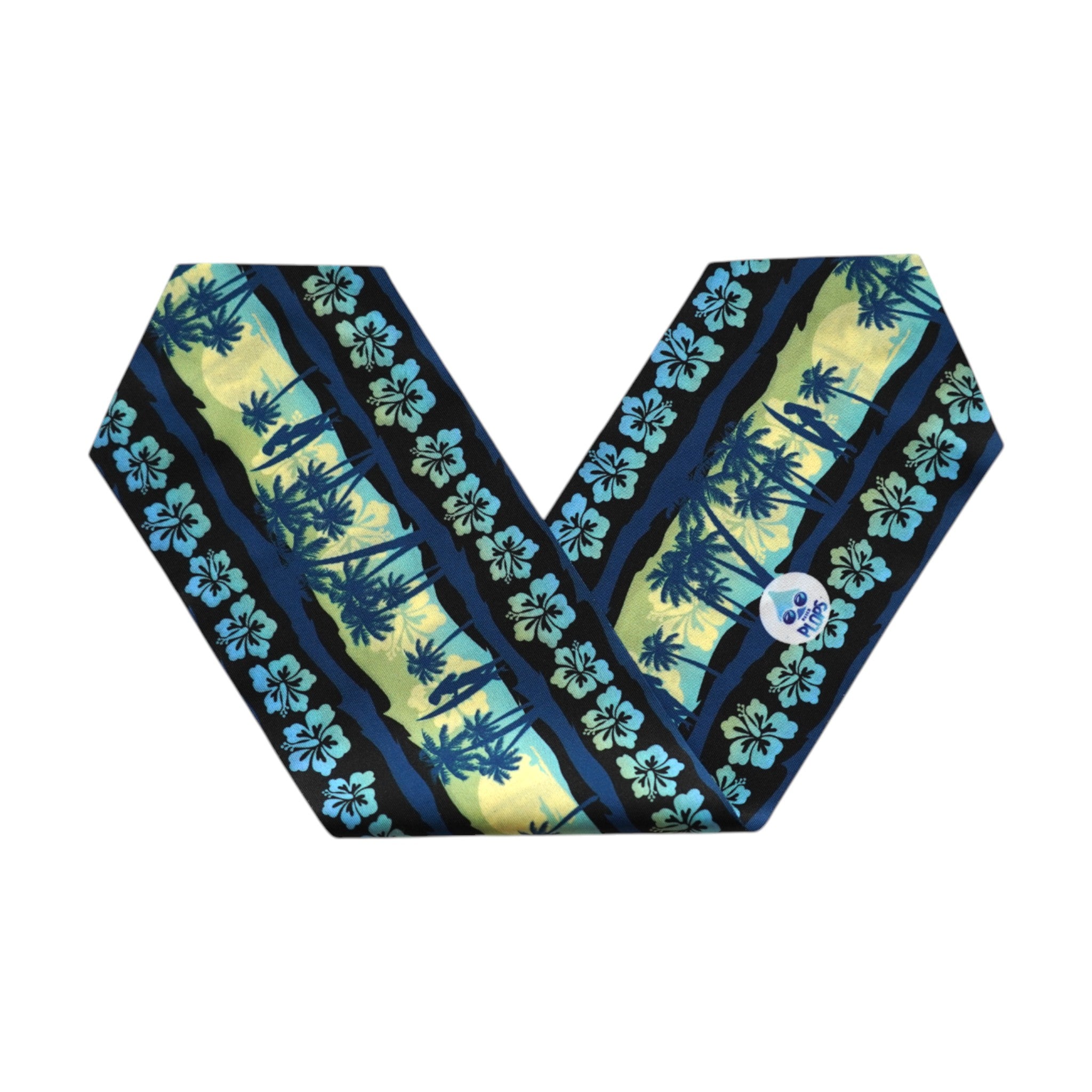 Yellow Blue Palm Trees