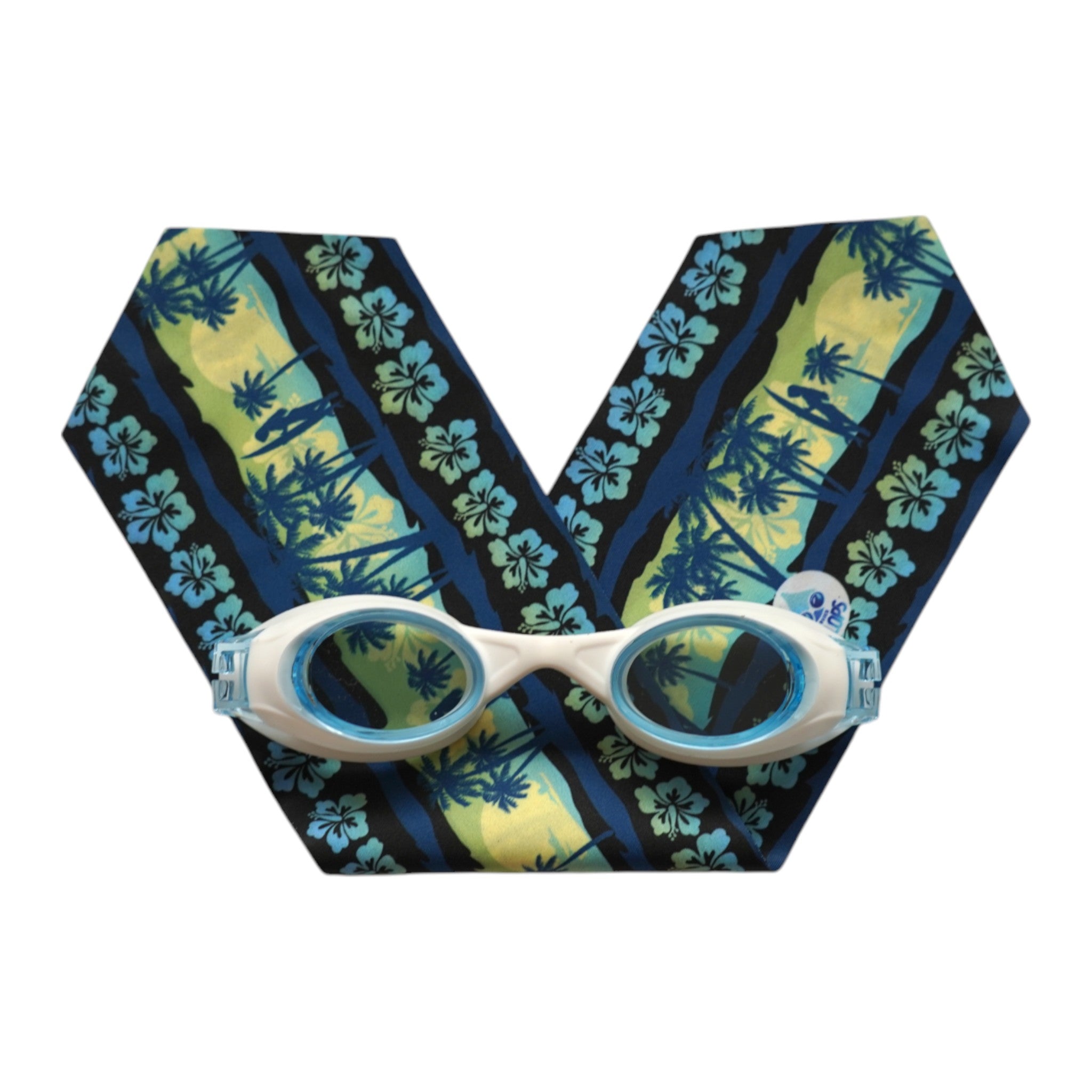 Yellow Blue Palm Trees