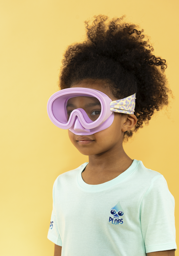 Diving Mask Yellow & Purple Leopard