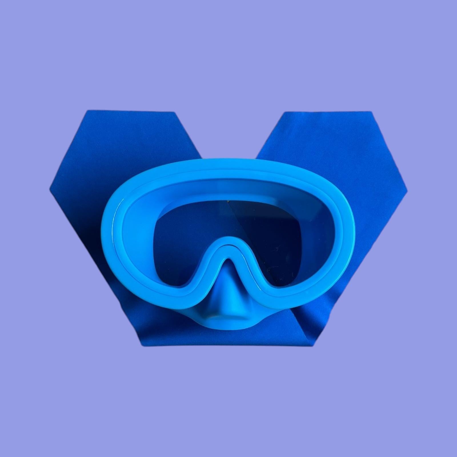 Masque de Plongée Enfant Uni Bleu