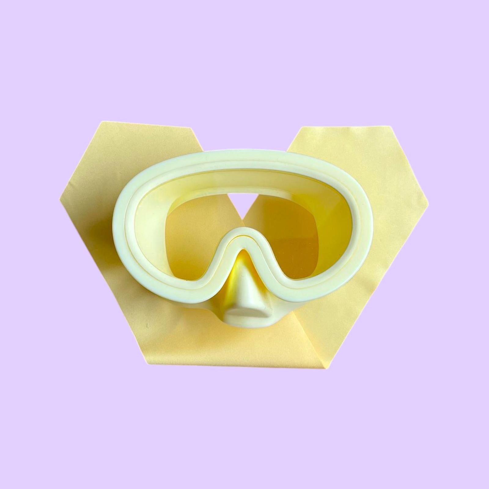 Masque de Plongée Enfant Uni Jaune