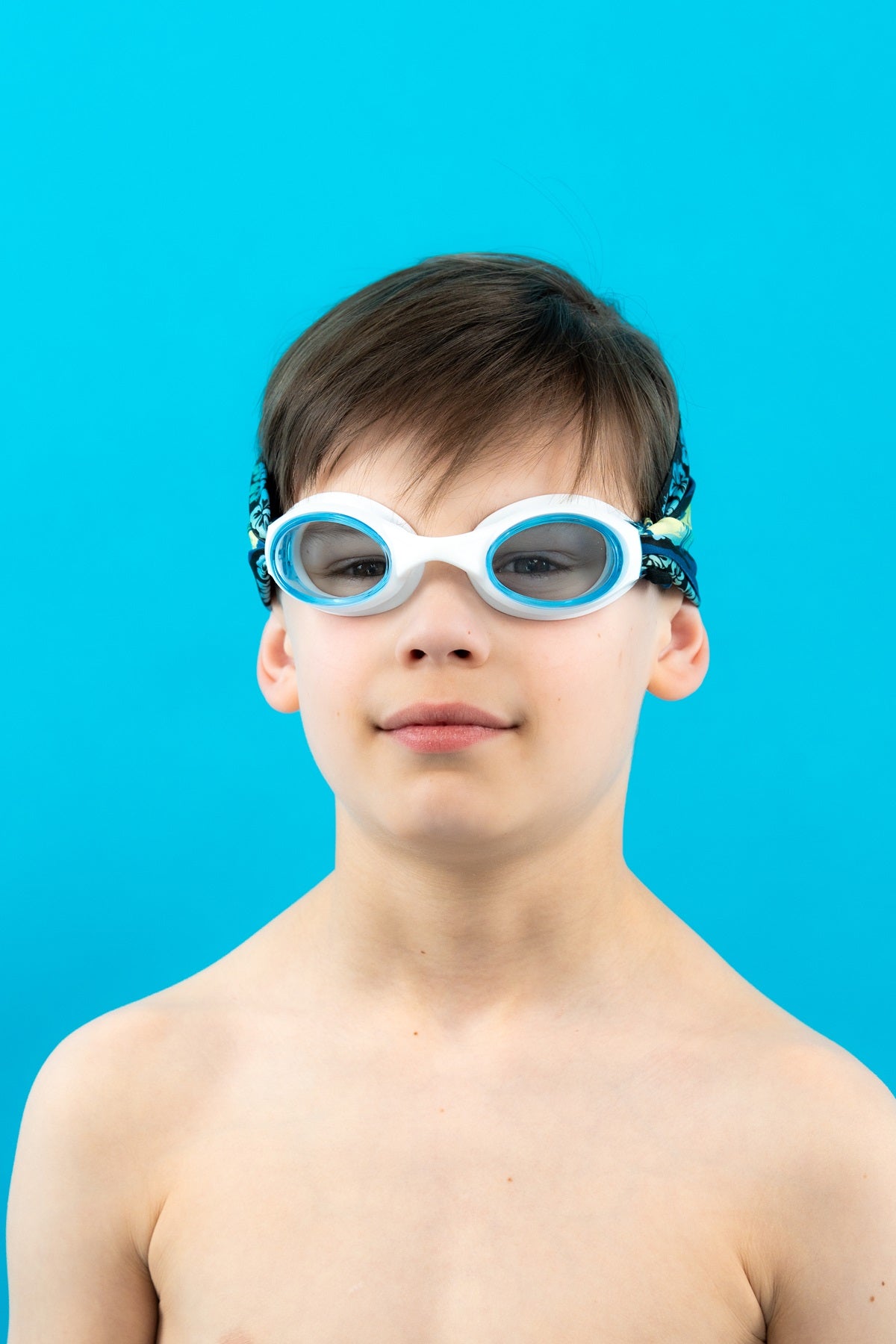 Yellow Blue Palm Trees