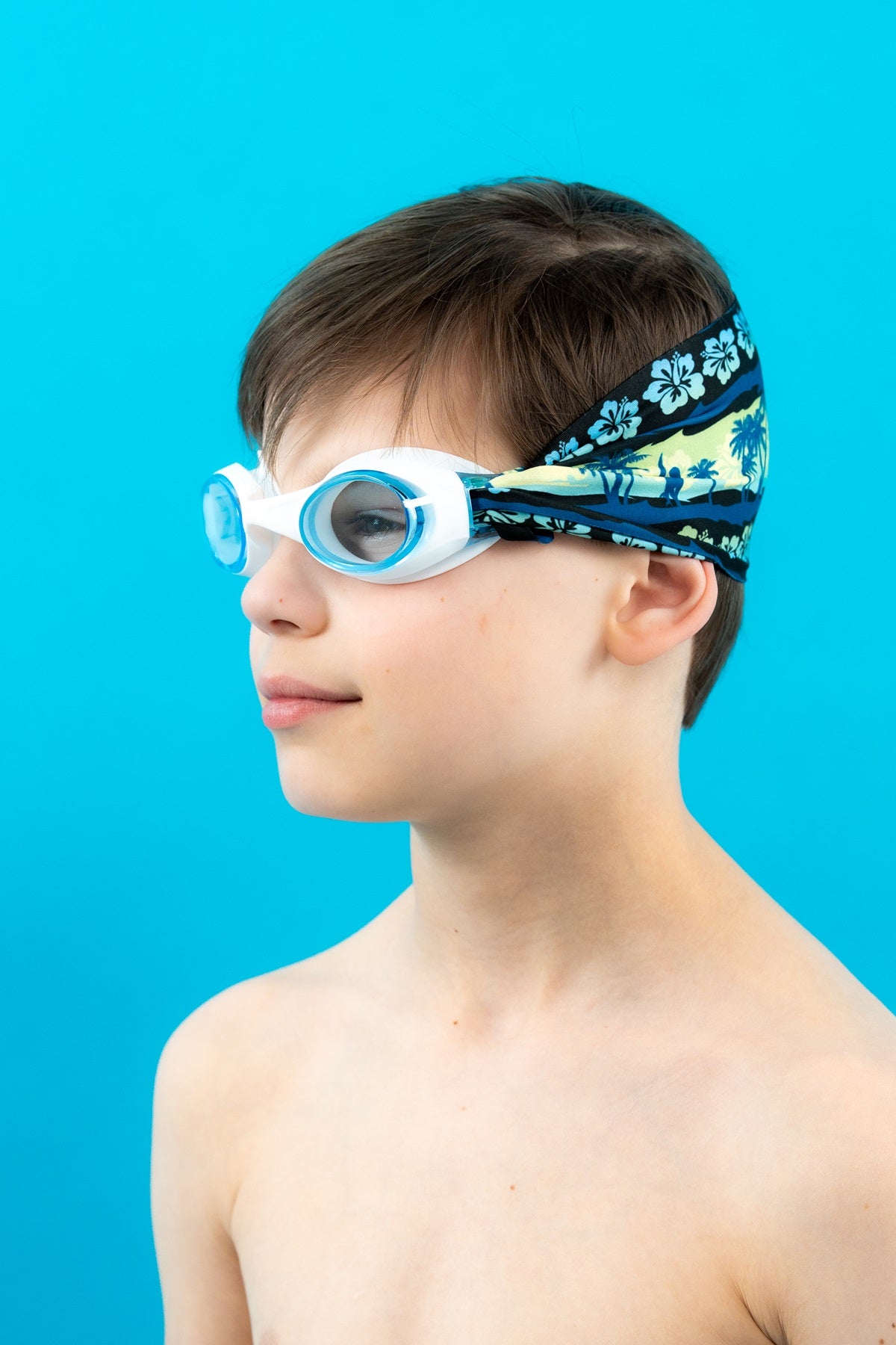 Yellow Blue Palm Trees