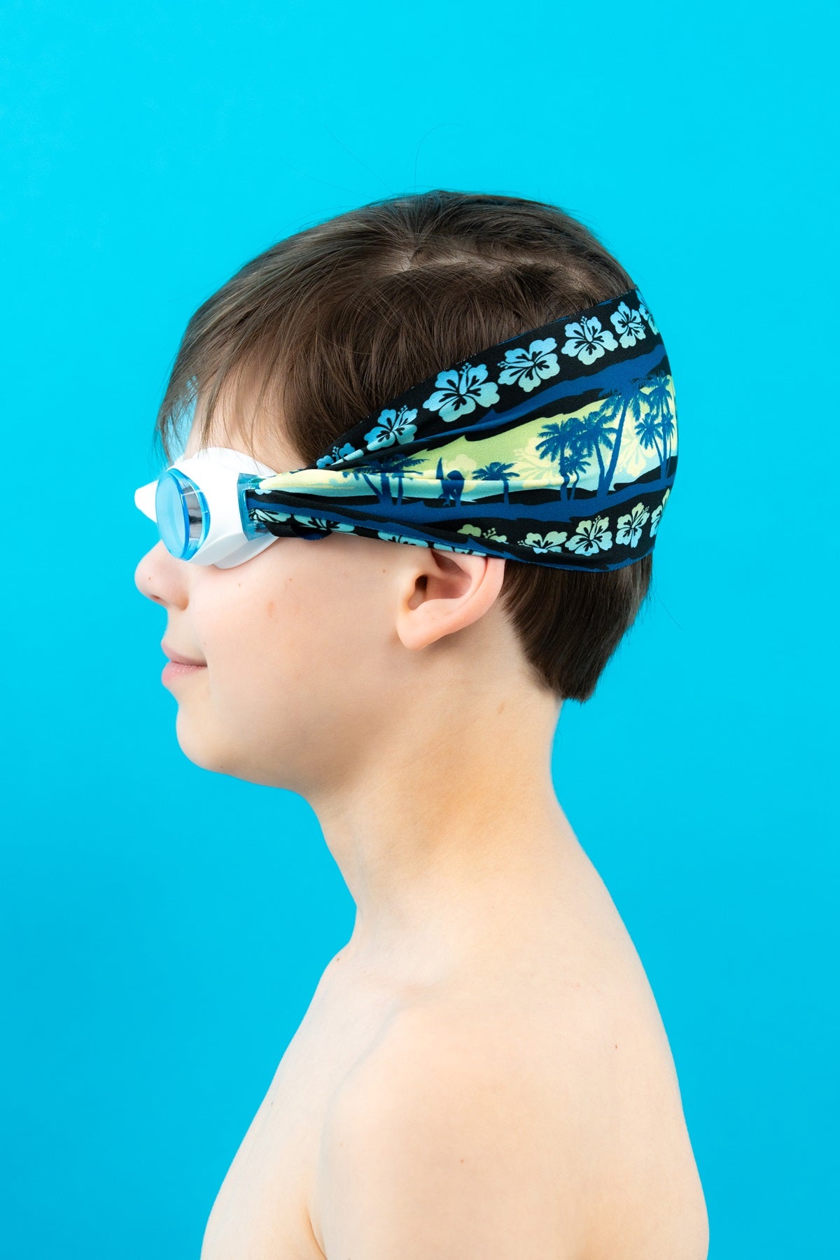 Yellow Blue Palm Trees