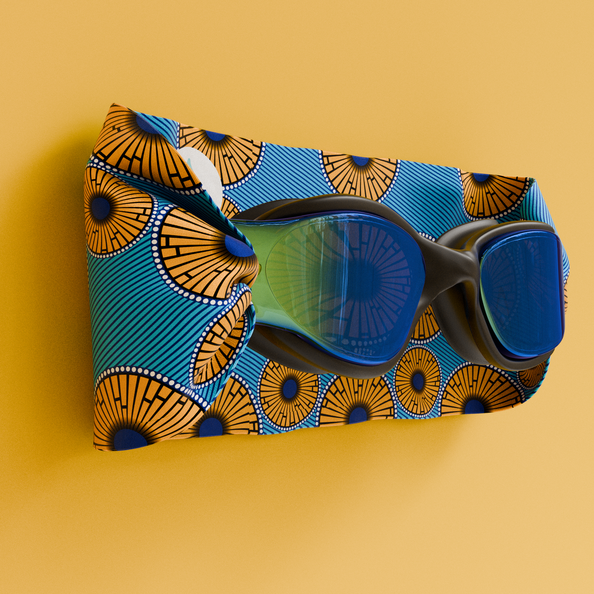 Wax Design Blue Yellow