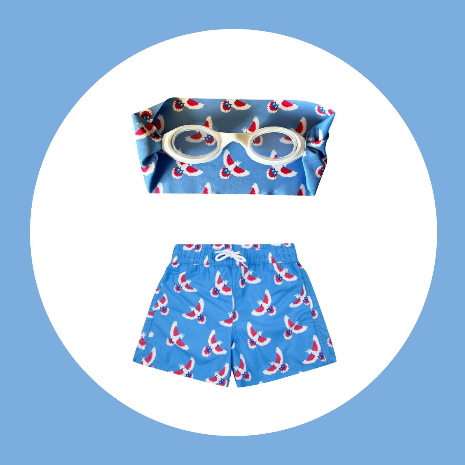 Boys' Happy Duck Swimsuit + Waterplops Goggles