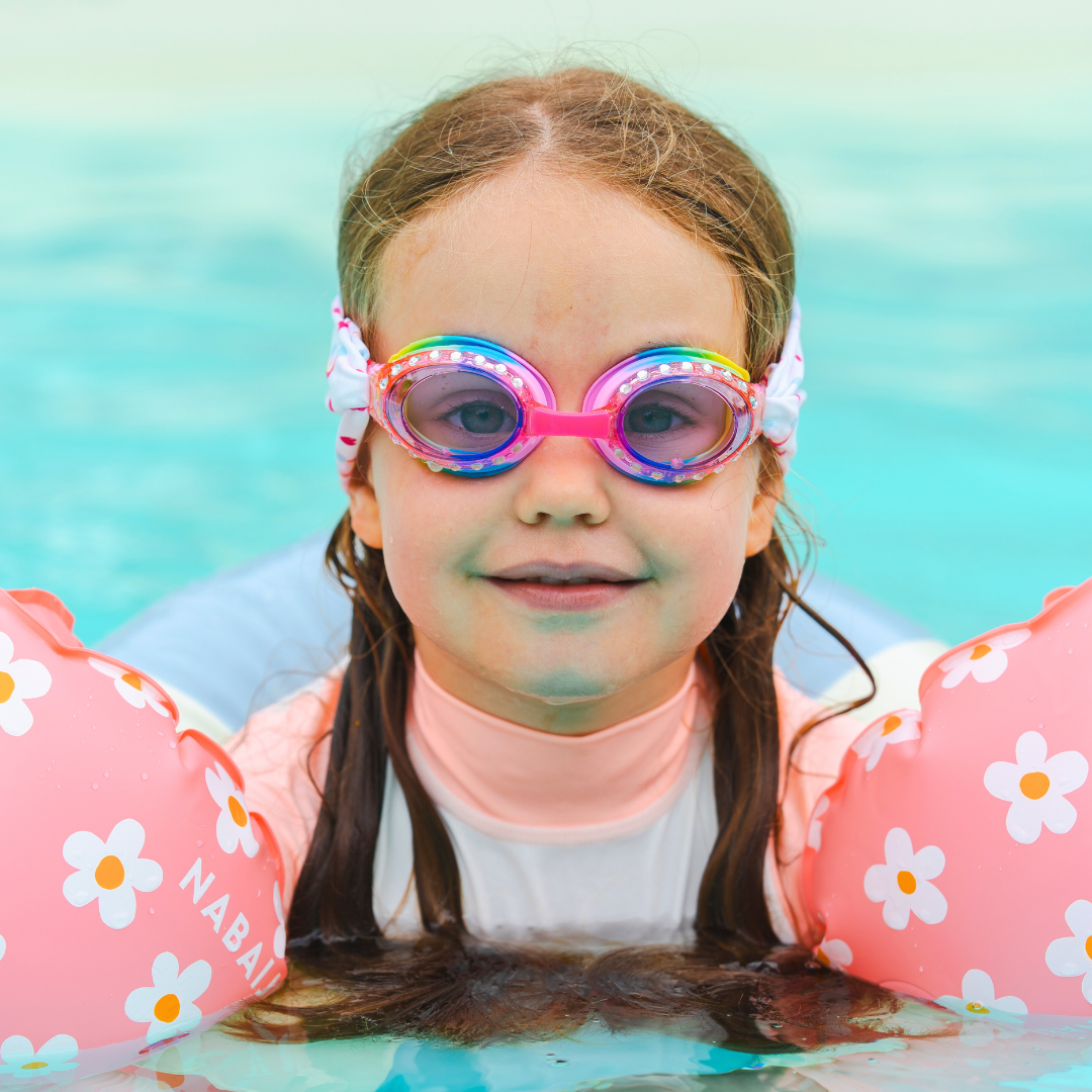 Pack Arc-en-Ciel Chaussons Palm Beachies + Lunettes Waterplops