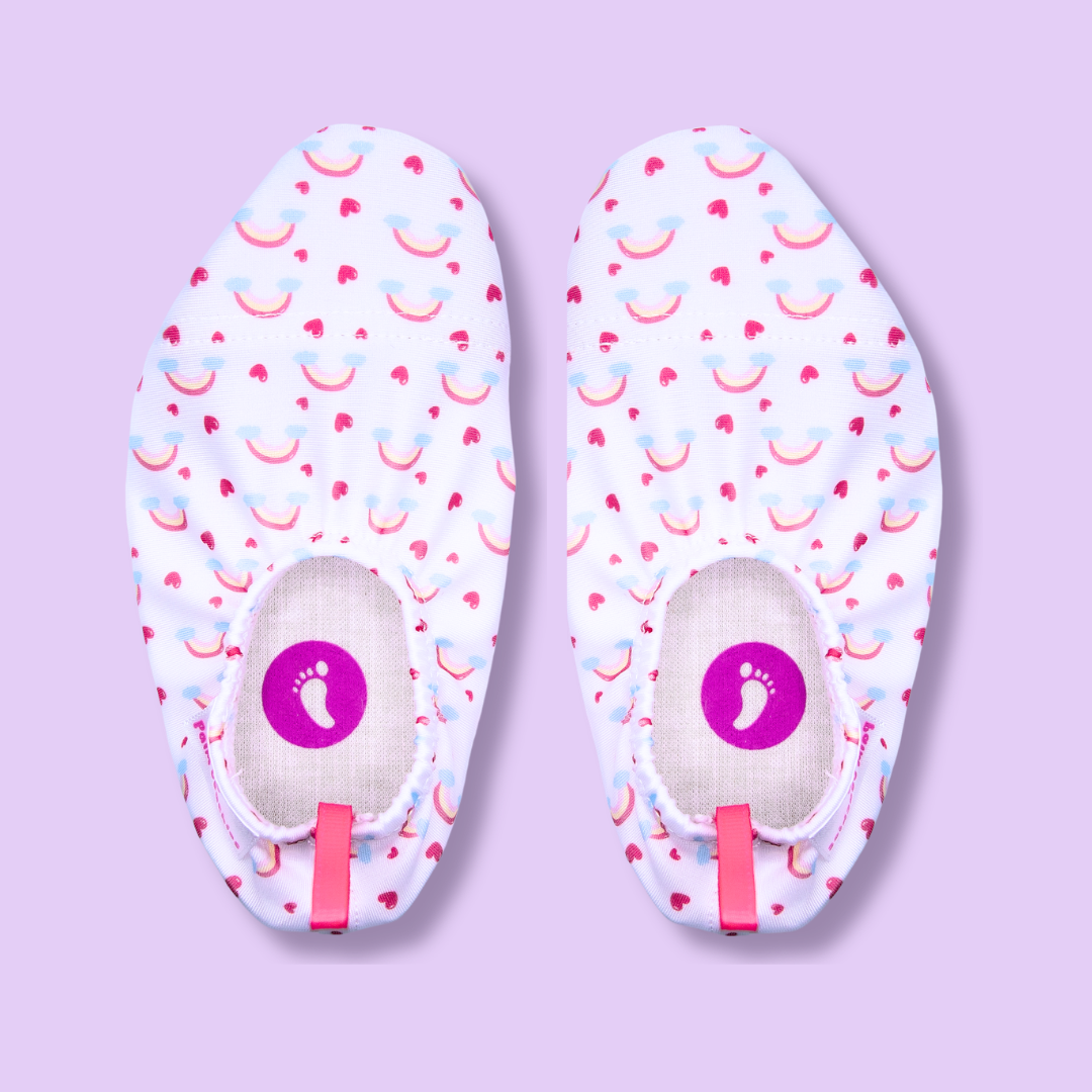 Pack Arc-en-Ciel Chaussons Palm Beachies + Lunettes Waterplops