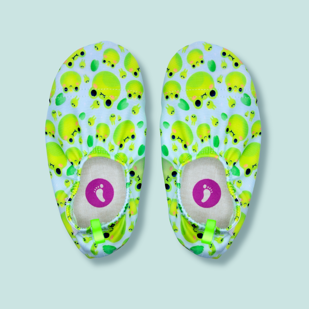 Pack Grenouilles Chaussons Palm Beachies + Lunettes Waterplops
