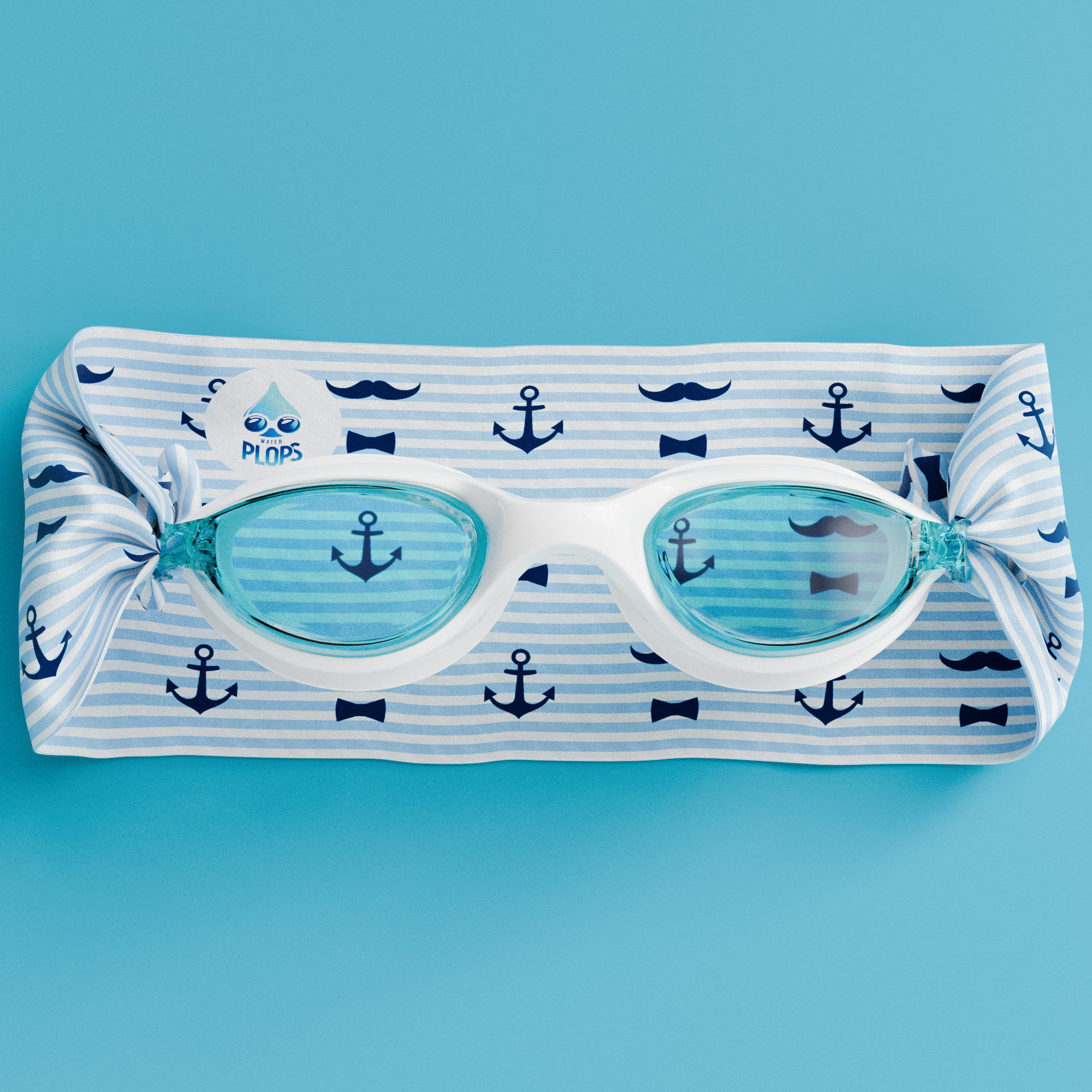 Anchors Mustaches Stripes