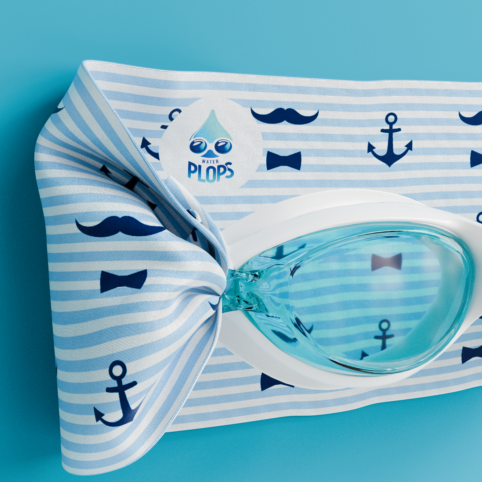 Anchors Mustaches Stripes
