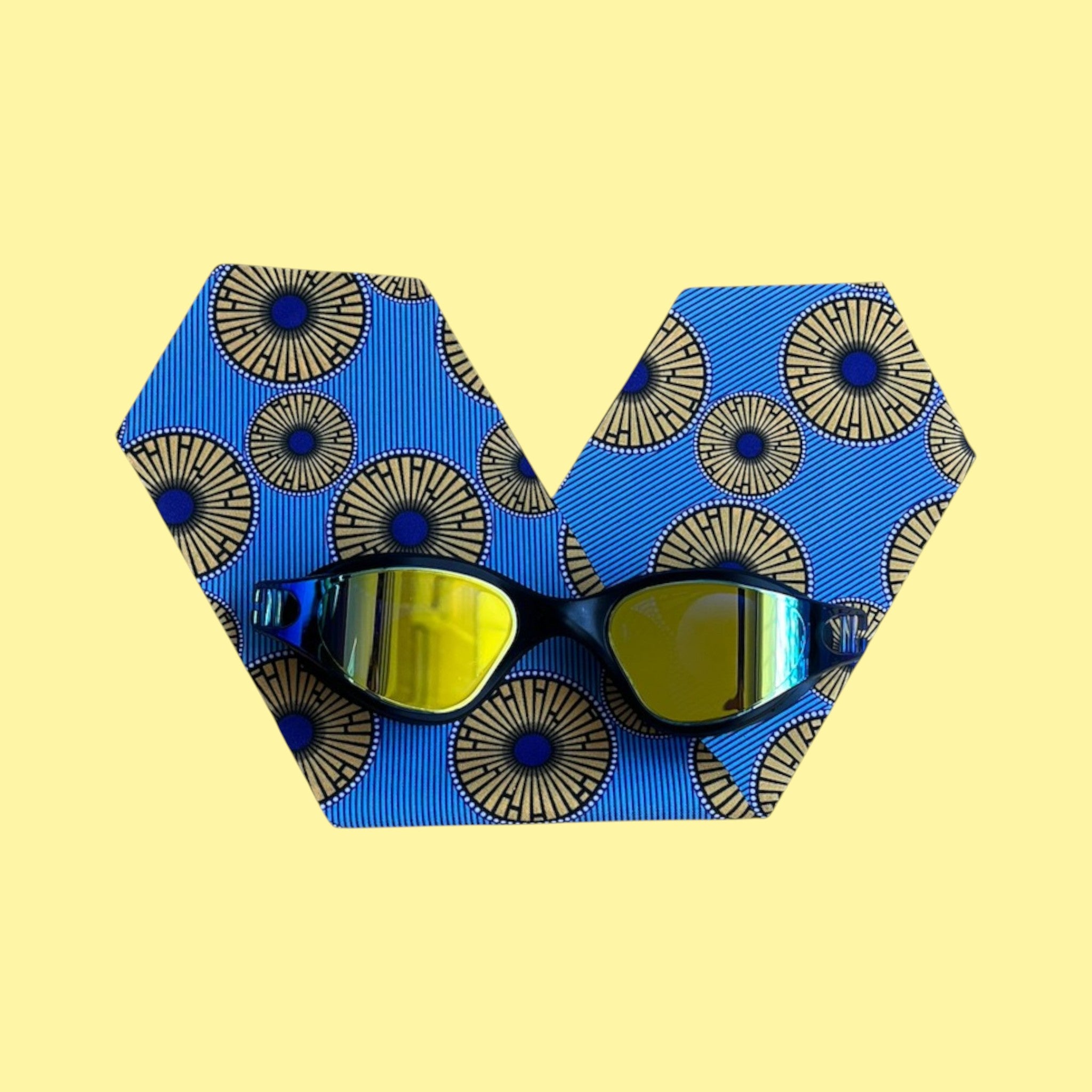 Wax Design Jaune Bleu Adulte