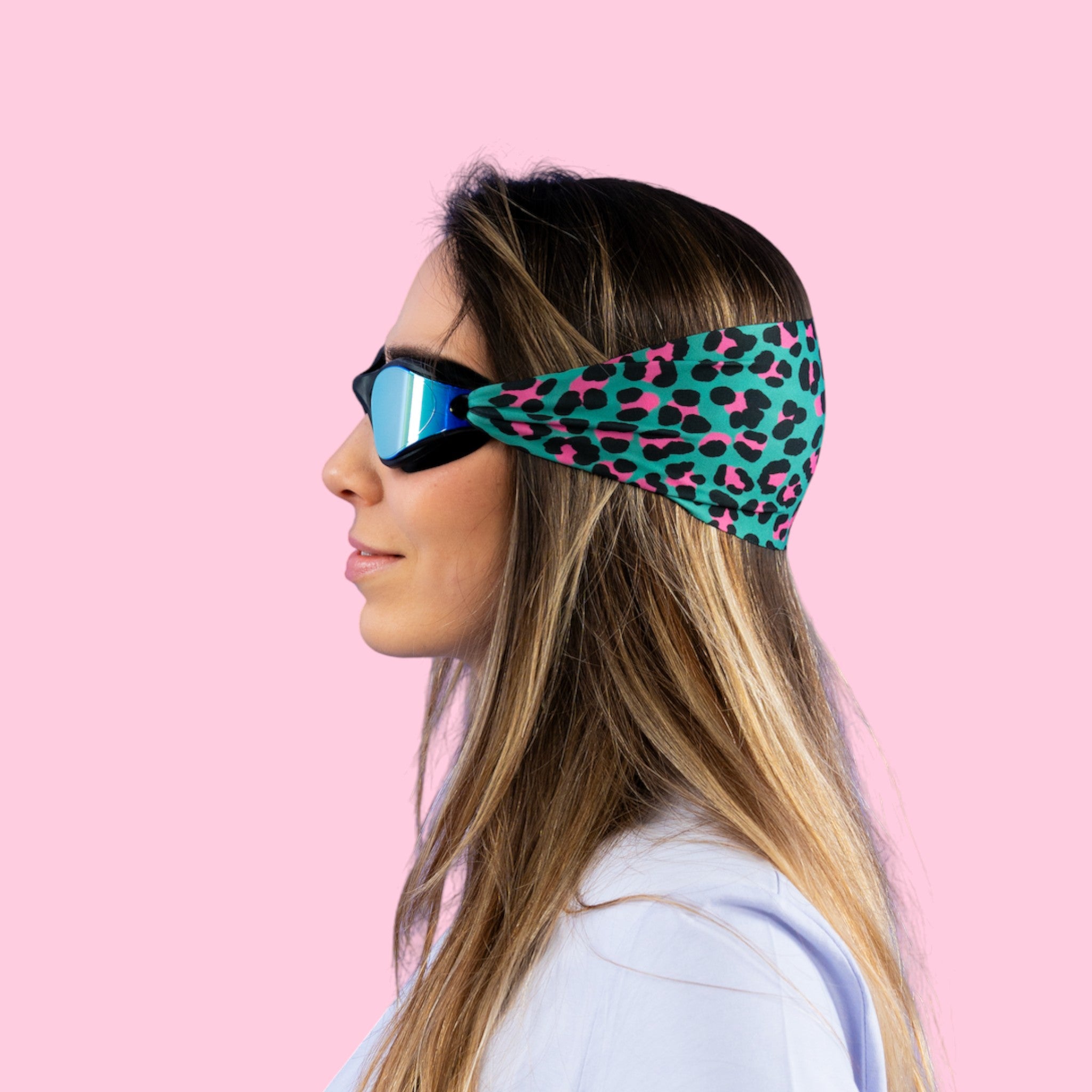 Léopard Vert et Rose Adulte