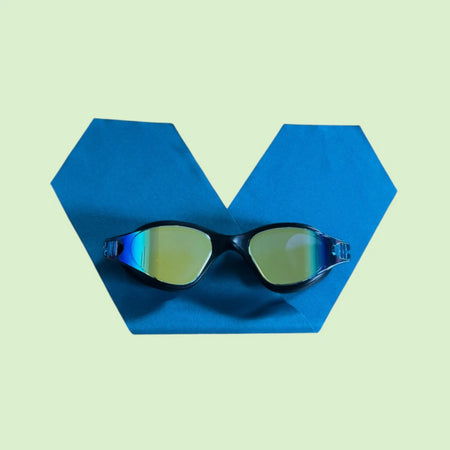Uni bleu canard - Lunettes de piscine Adulte  WATERPLOPS