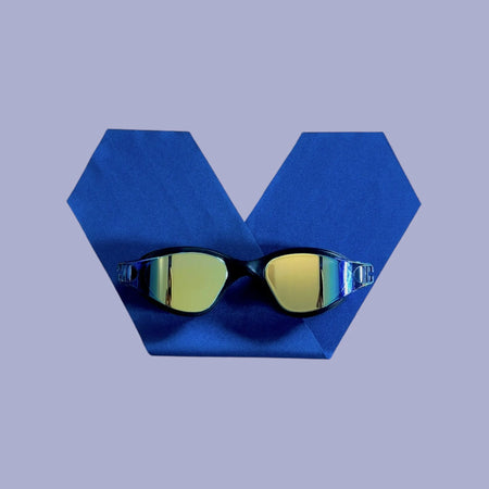 Uni Bleu - Lunettes de piscine Adulte  WATERPLOPS