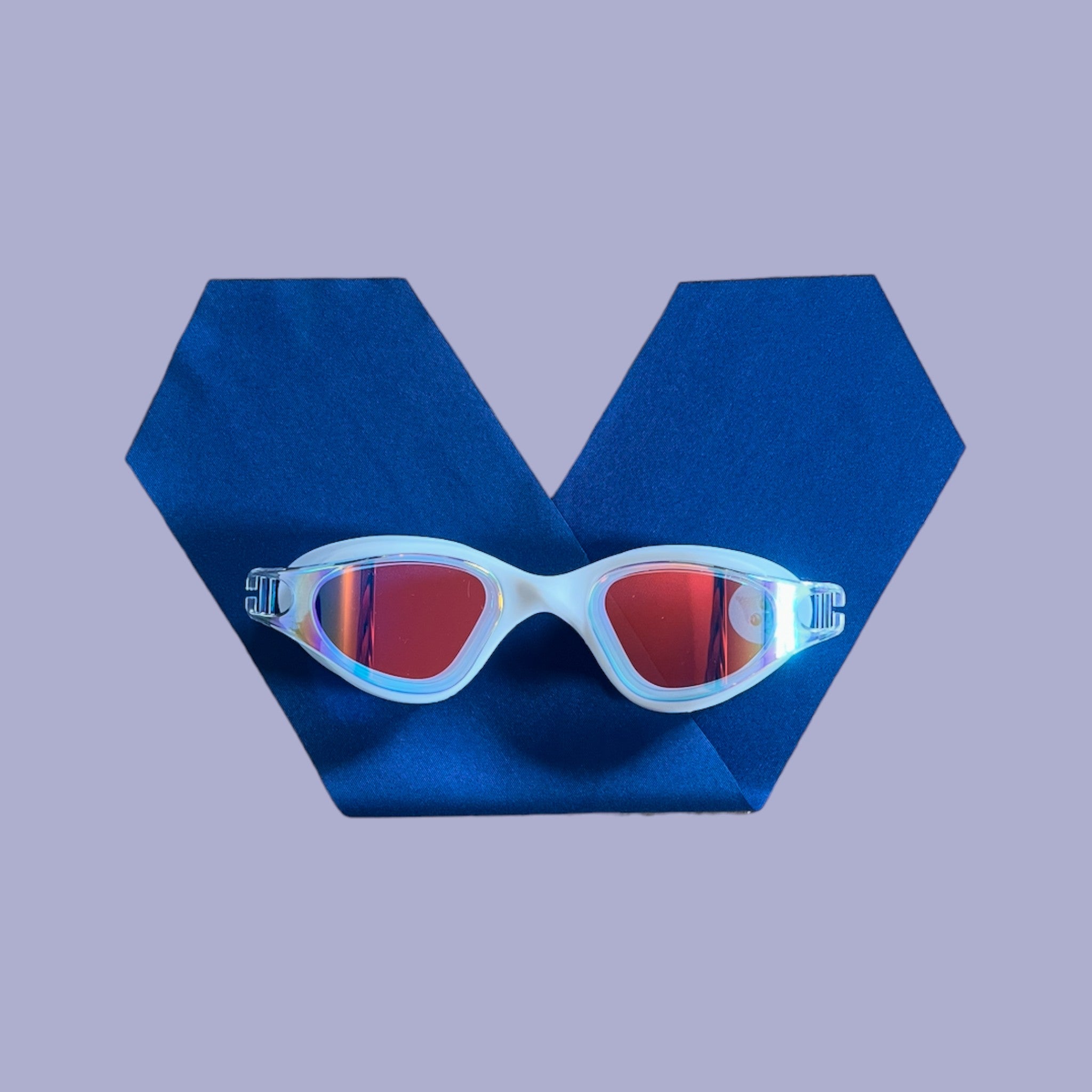 Uni Bleu - Lunettes de piscine Adulte