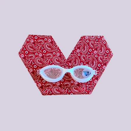 Bandana Rouge - Lunettes de piscine enfant  WATERPLOPS