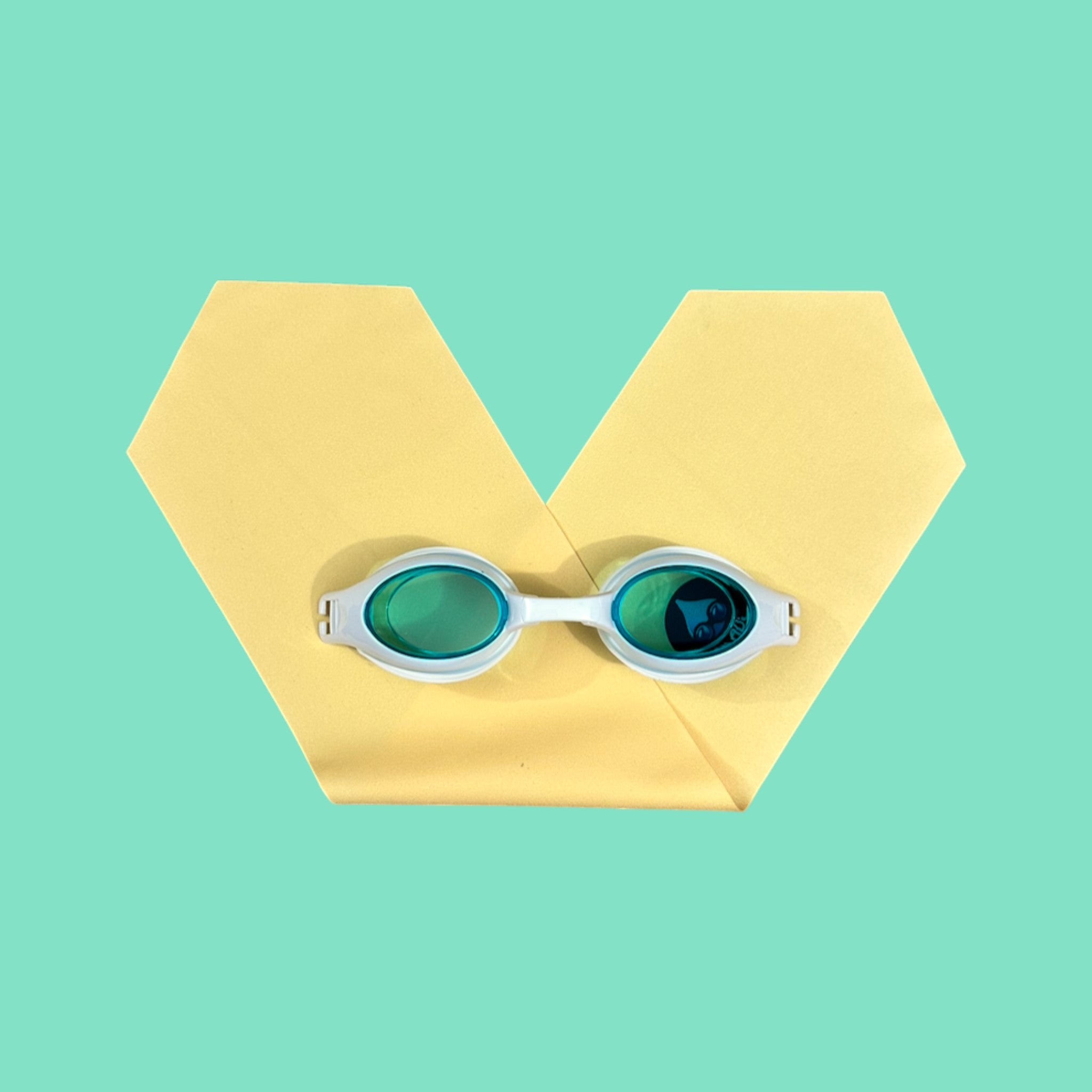 BabyPlops Uni Jaune - Lunettes de piscine bébé