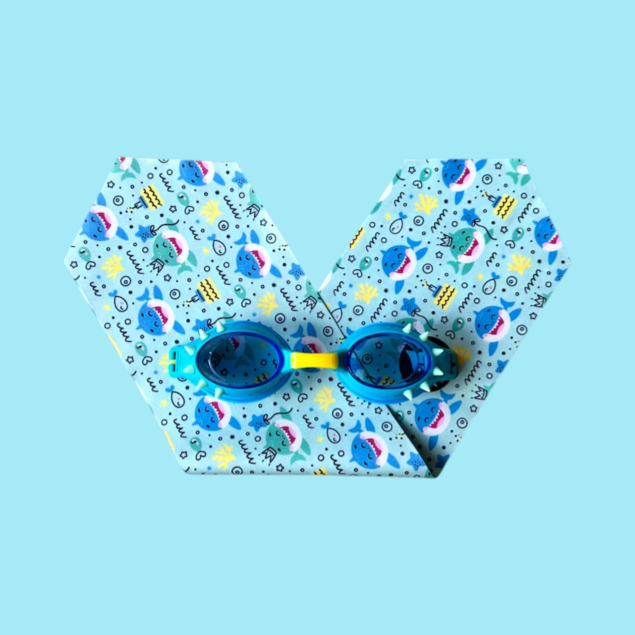 BabyPlops Requins Dessins - Lunettes de piscine bébé