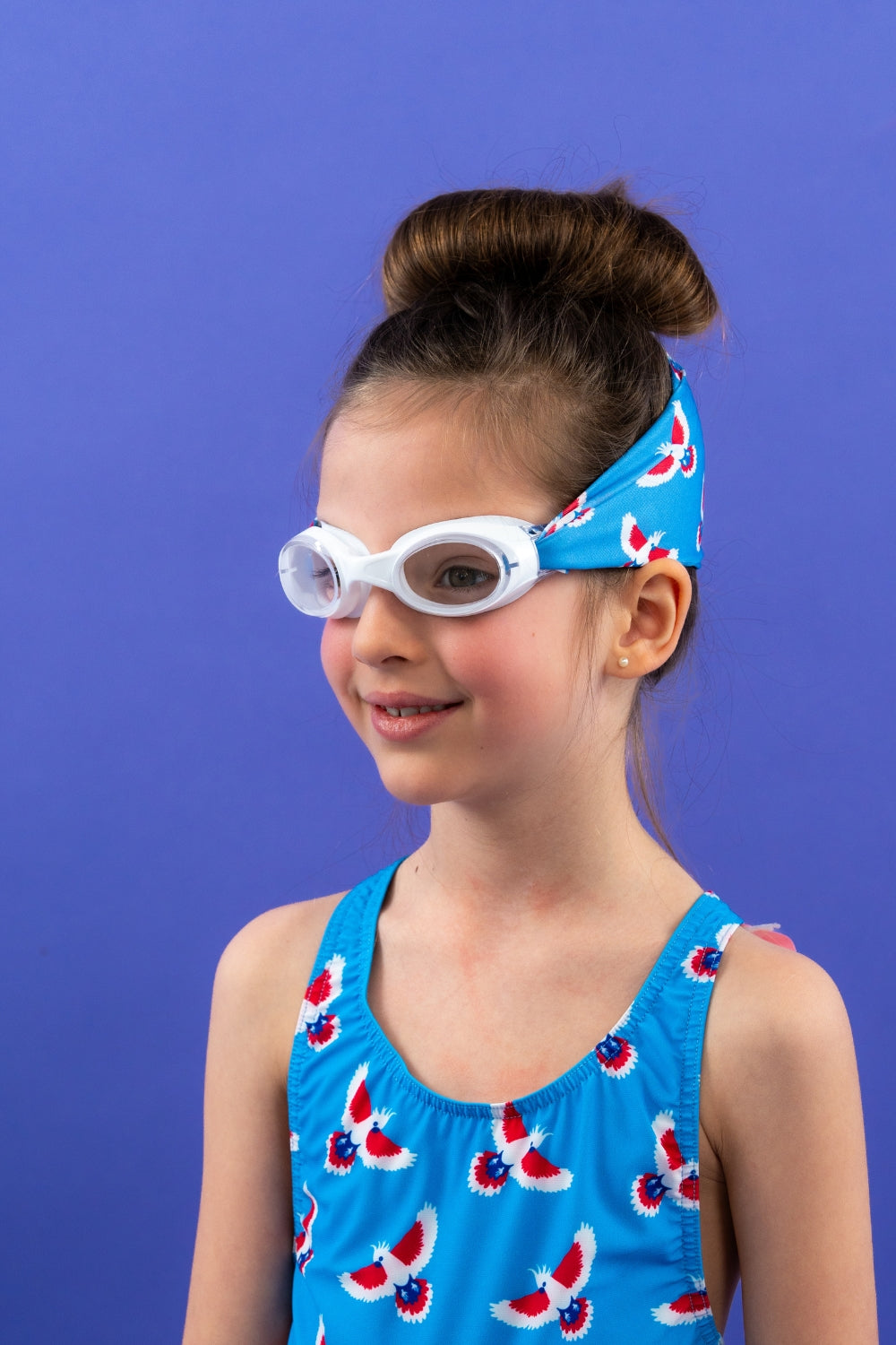 Girl's Pack Happy Duck Swimsuit + Waterplops Goggles