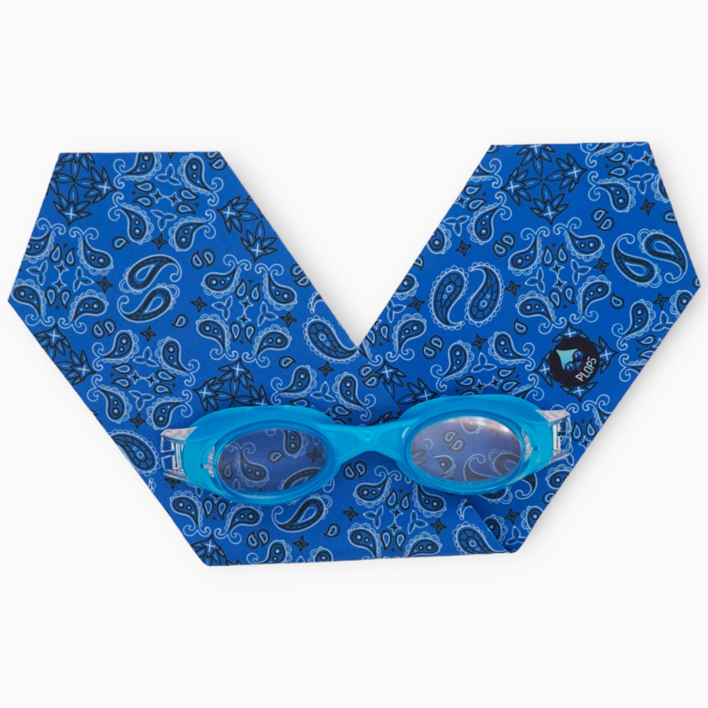 Waterplops - Adult Swimming Goggles Bandana White &amp; Black