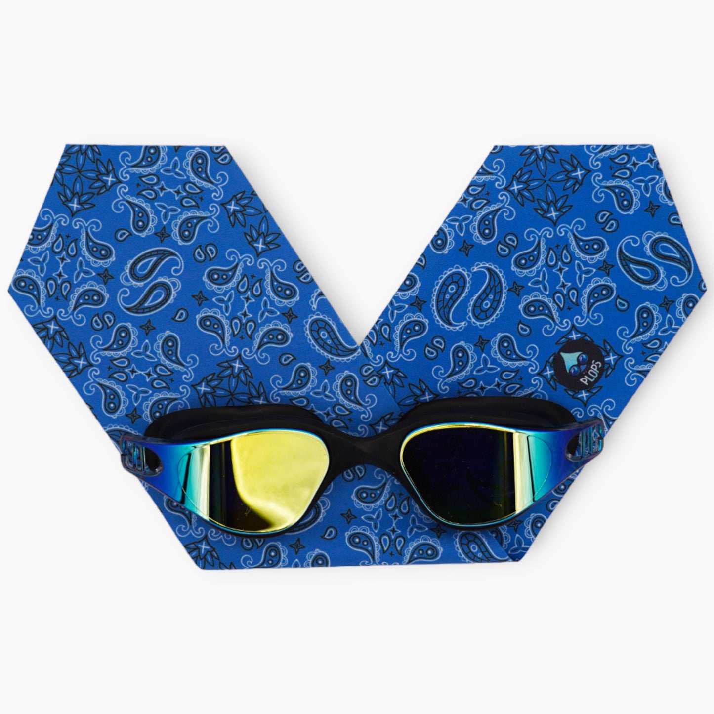 Waterplops - Adult Swimming Goggles Bandana White &amp; Black