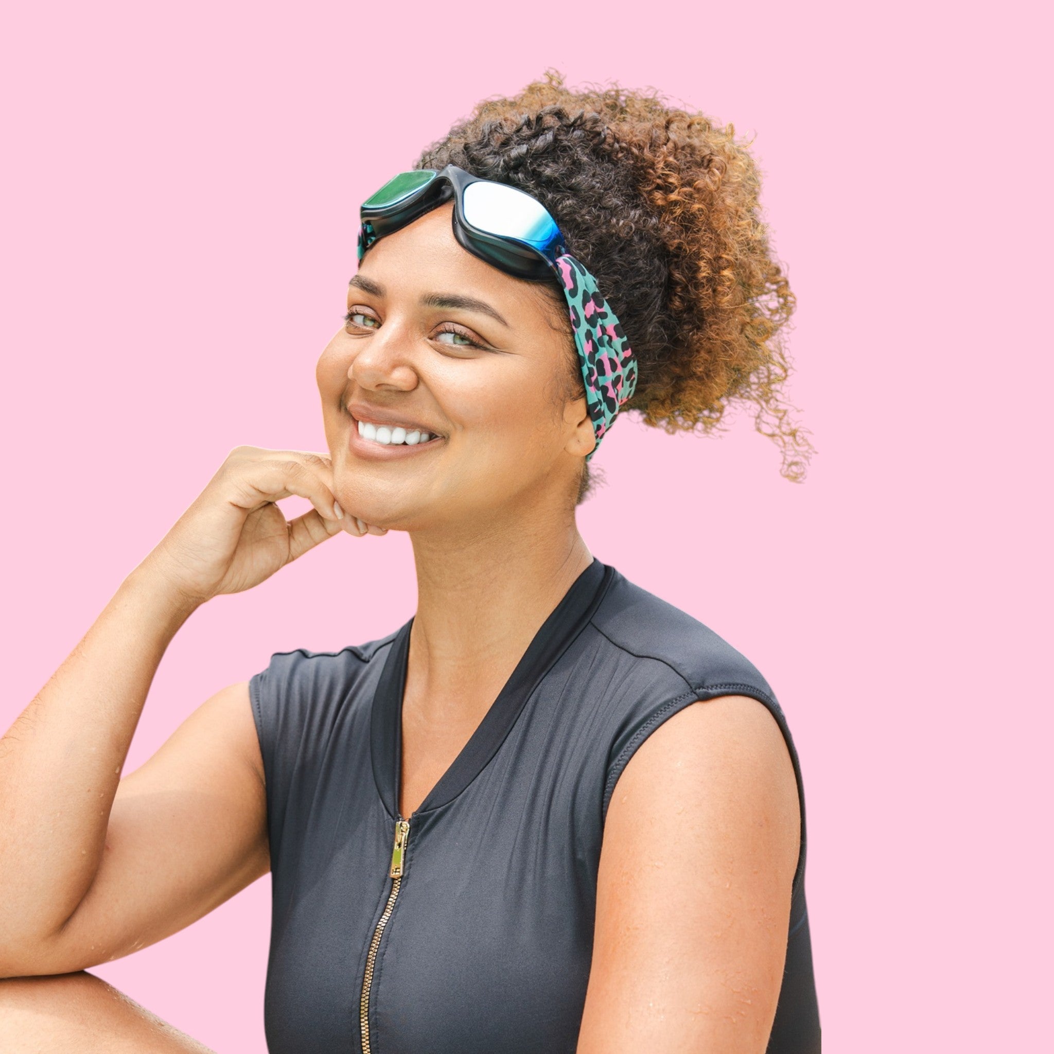 Léopard Vert et Rose Adulte