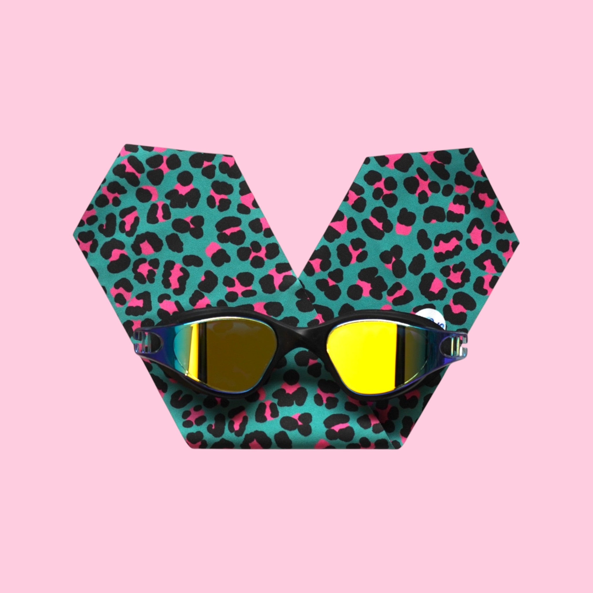 Léopard Vert et Rose Adulte