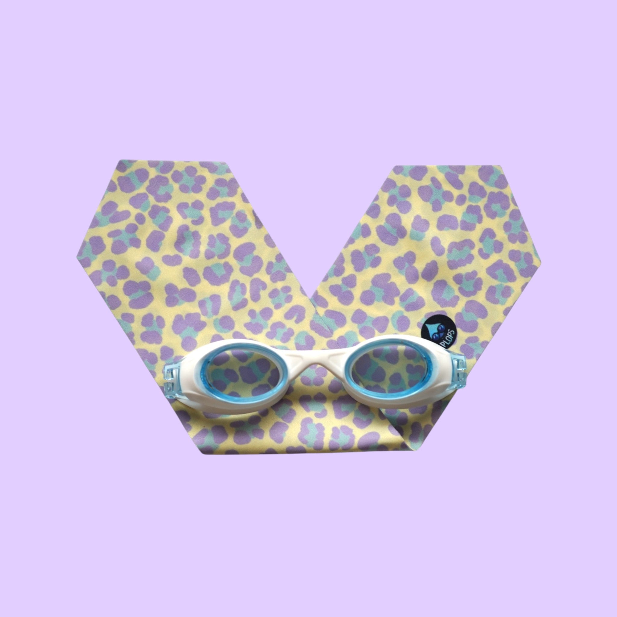 Léopard Jaune et Violet - Lunettes de piscine enfant