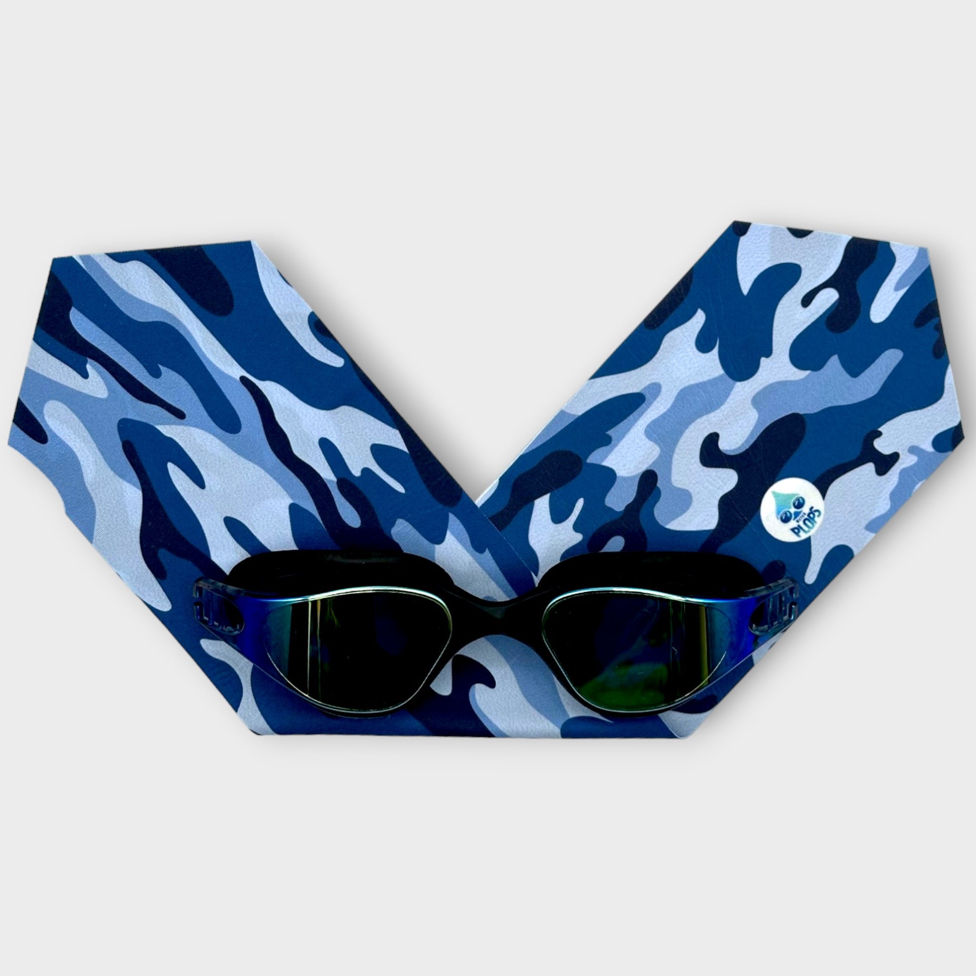 warerplops plops lunettes piscine natation bandeau stretch recyclé polyester élasthanne enfant adulte maillot verres qualité anti buée anti uv accessoire mode fashion ete plage mer étanche étanchéité fille garcons mixte unisexe homme femme camouflage bleu noir militaire armée