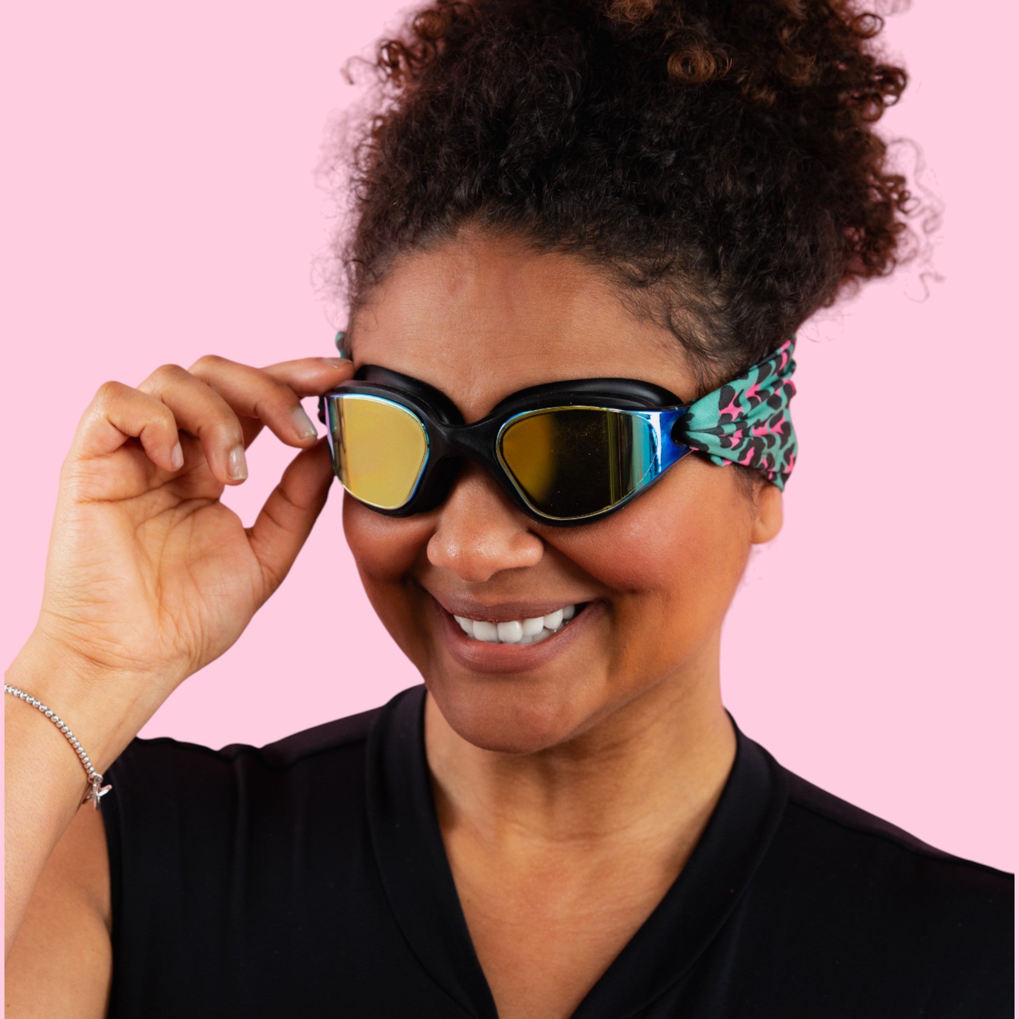 Léopard Vert et Rose Adulte