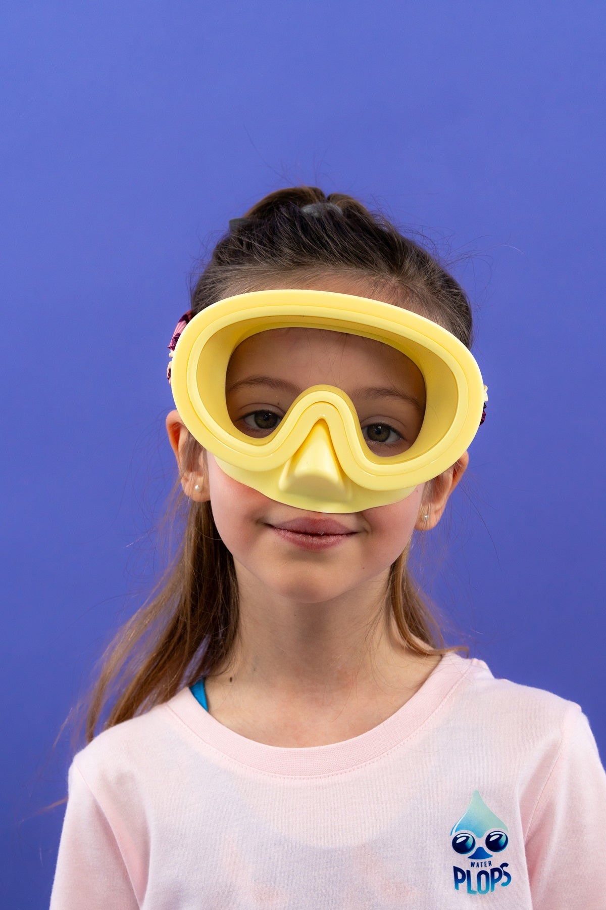 Diving Mask Yellow Pink Palm Trees