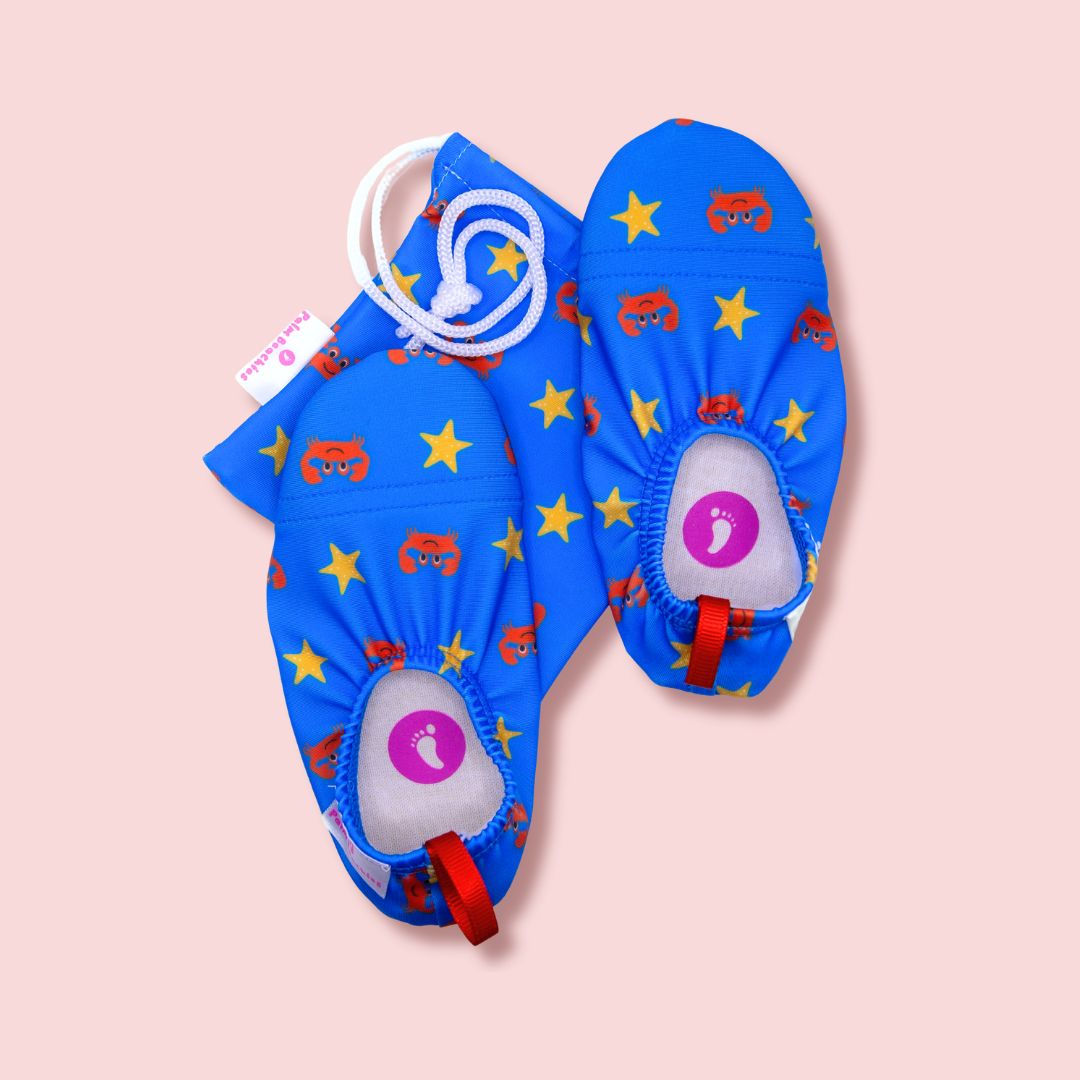 Pack Crabe Chaussons Palm Beachies + Lunettes Waterplops