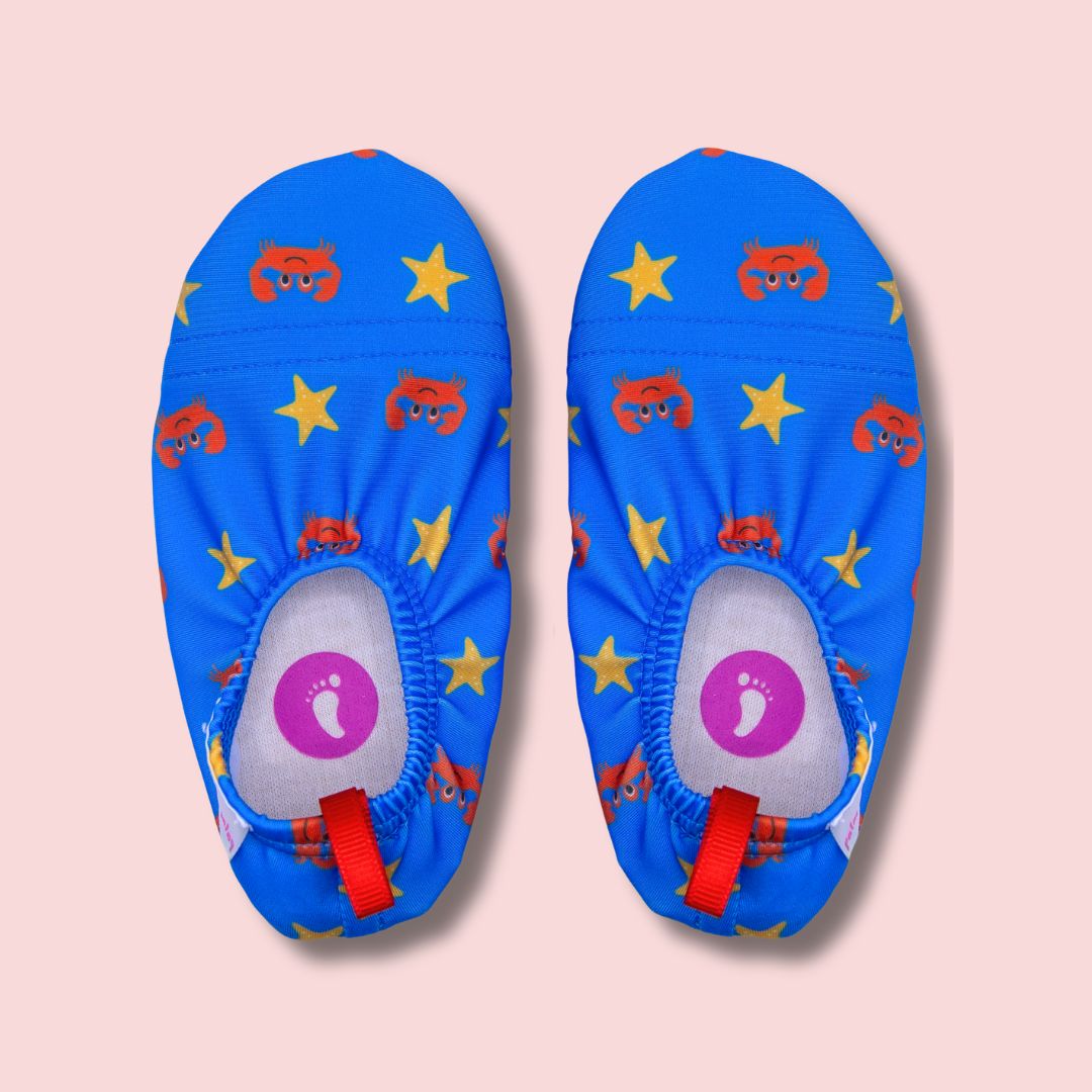 Pack Crabe Chaussons Palm Beachies + Lunettes Waterplops