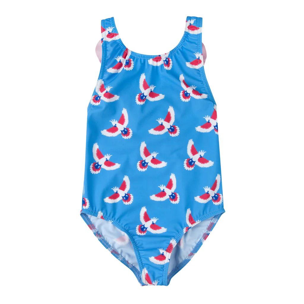 Girl's Pack Happy Duck Swimsuit + Waterplops Goggles