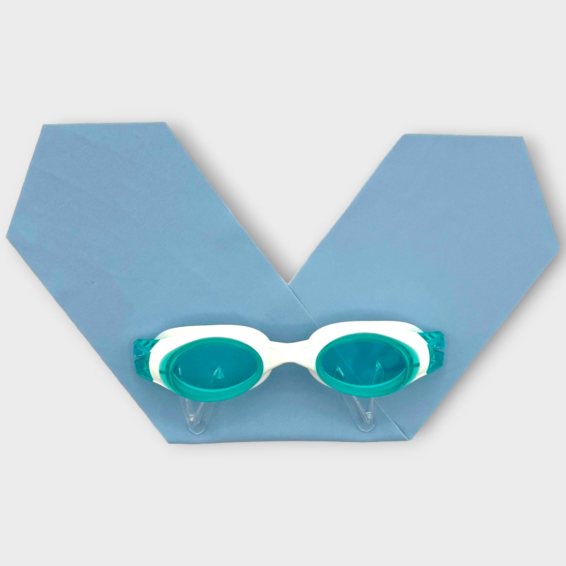 warerplops plops lunettes piscine natation bandeau stretch recyclé polyester élasthanne enfant adulte maillot verres qualité anti buée anti uv accessoire mode fashion ete plage mer étanche étanchéité fille garcons mixte unisexe homme femme couleur uni bleu ciel clair layettes bebe