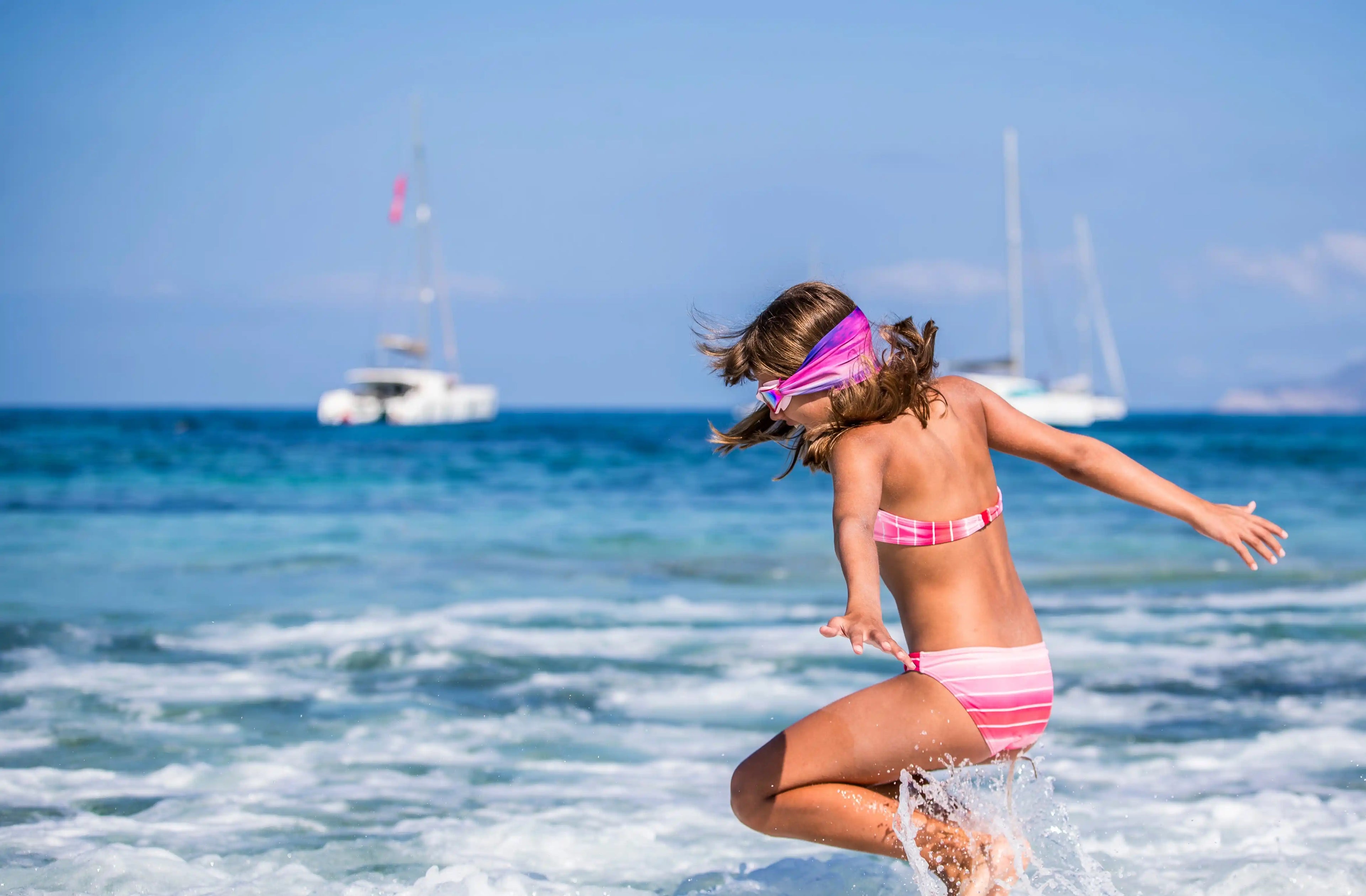 lunettes de piscine et natation waterplops enfant plage
