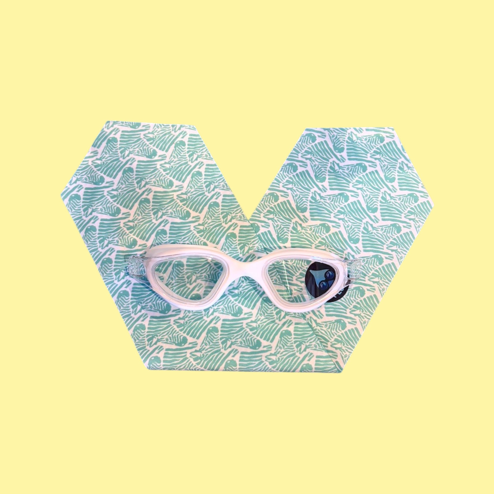 Zèbres verts - Lunettes de piscine enfant