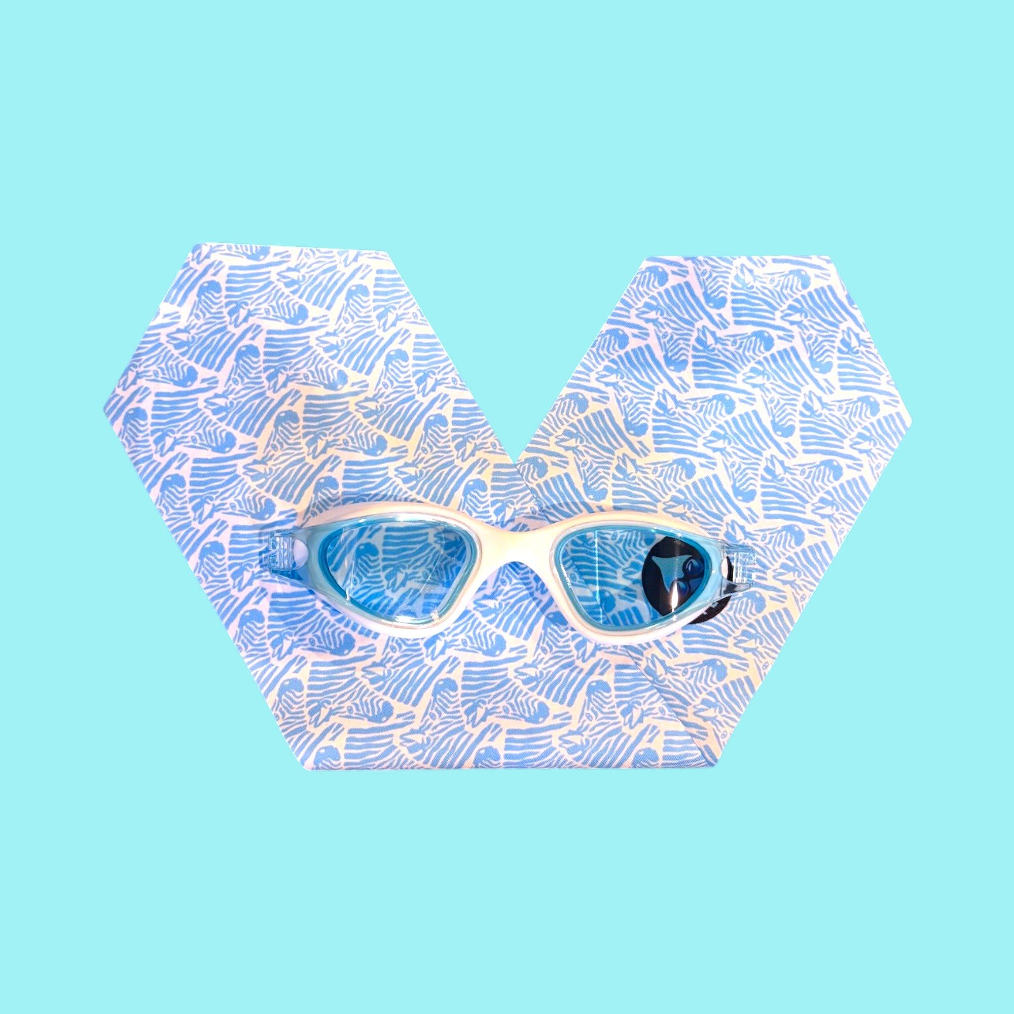 Zèbres Bleus - Lunettes de piscine enfant